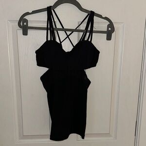 lululemon athletica Black Backless Dress